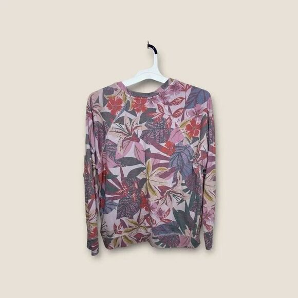 Sundry Tropical Raglan Long Sleeve Lightweight Crewneck Sweatshirt Size 3 (Large - Picture 3 of 5